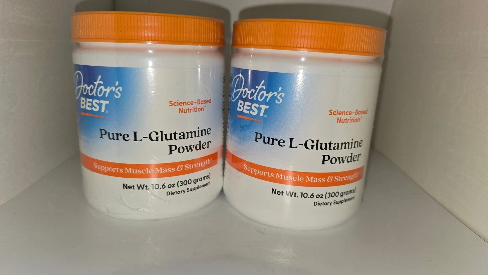 Exp 08/26 2 Pack Doctor’s BEST Pure L-Glutamine Powder 300g 60 Servings