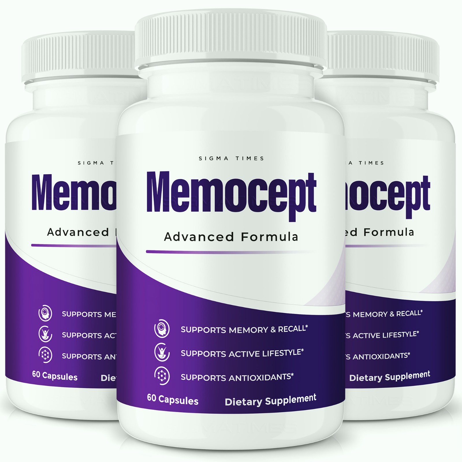Memocept Capsules, Advanced Formula for Brain Health & Memory Support – 3 Pack
