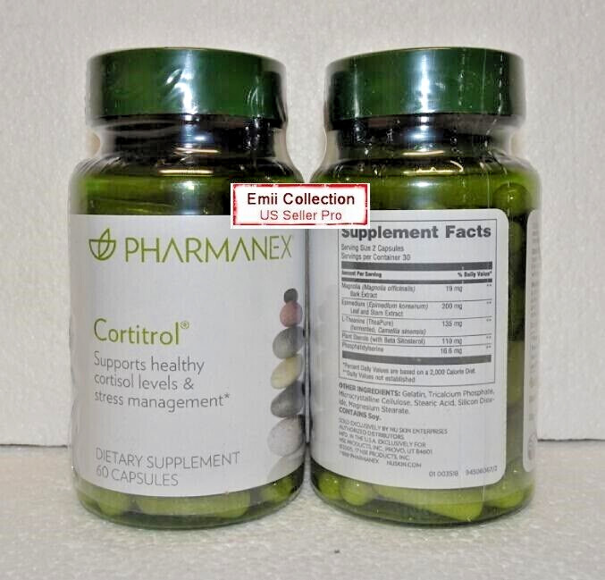 Nu Skin Nuskin Pharmanex Cortitrol 60 Capsules Sealed Bundle