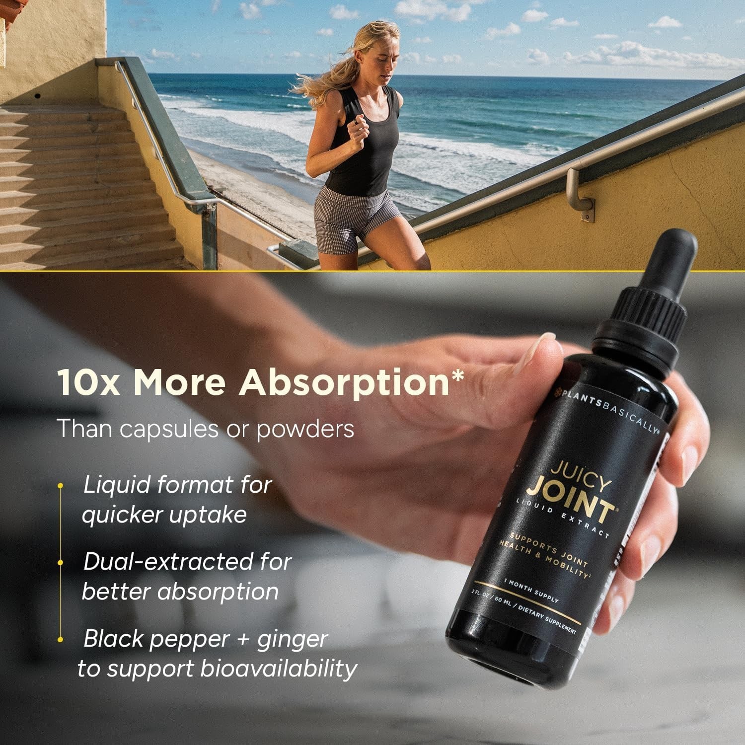 Juicy Joint Extract -100% Plant-Based Joint Support Supplements for Women & M…