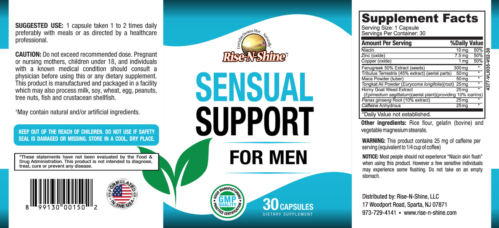 Sensual Support For Men by Best Earth Naturals Buy 2 Get 1 FREE 3 Pack