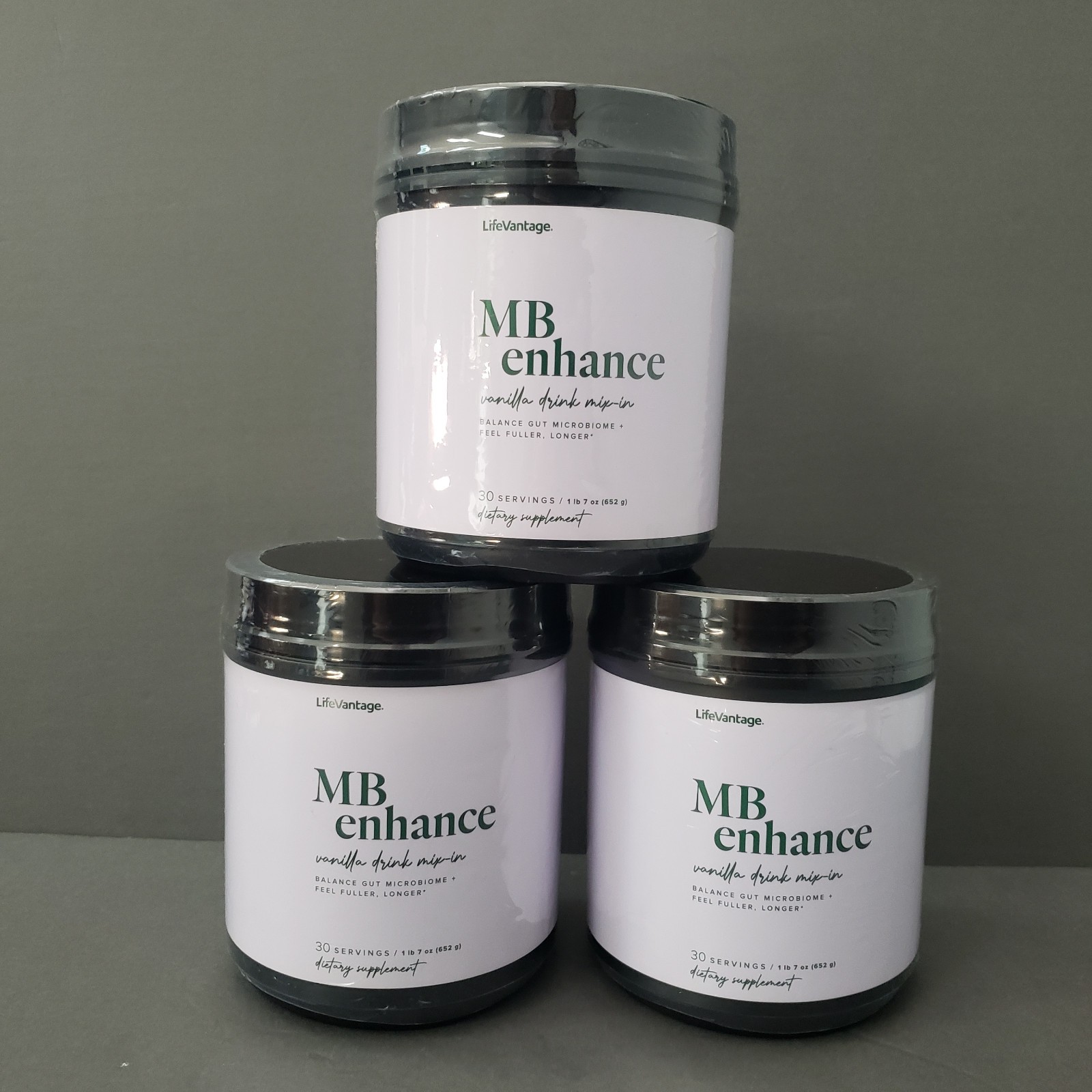 LifeVantage MB Enhance Vanilla Drink Mix-In 90-day Supply Exp 12/26 NEW *SEALED*