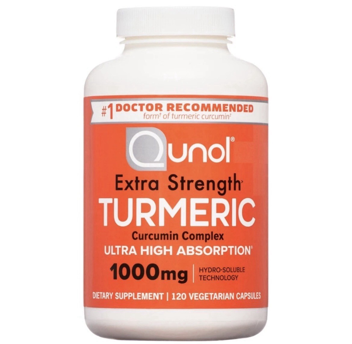 Qunol Extra Strength Turmeric 1000mg 120 Capsules – Exp 2028+
