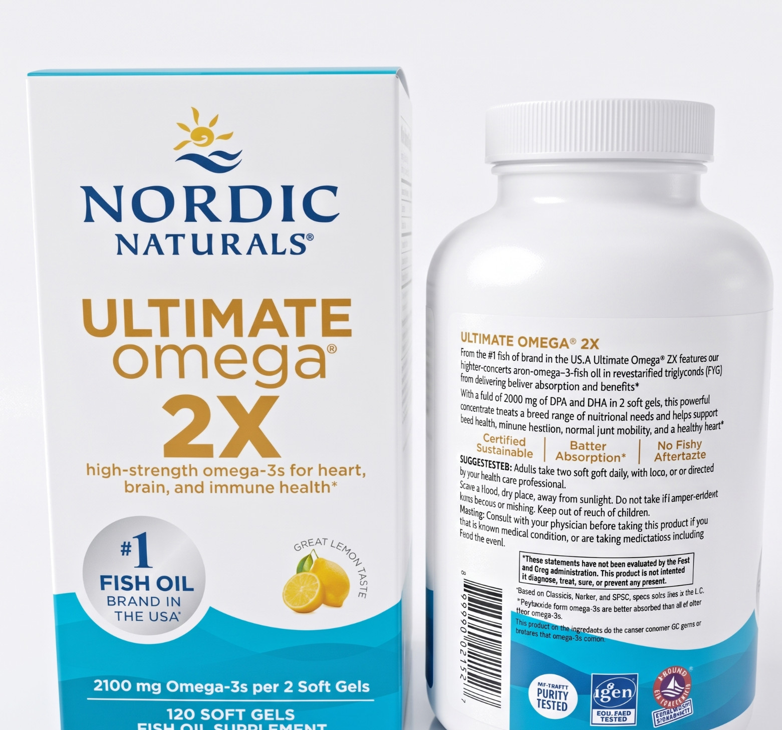 Nordic Naturals Omega-3 Softgel Capsule – 120 Count