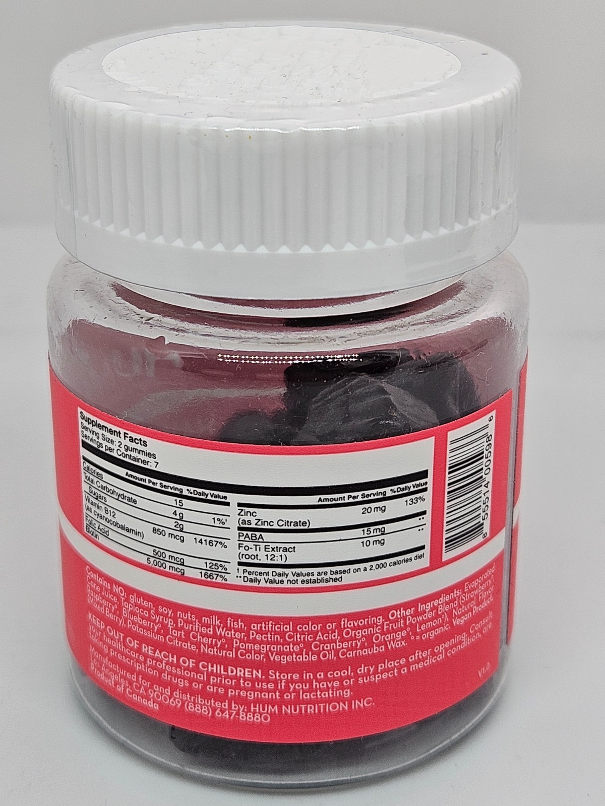 HUM Hair Sweet Hair Gummies with Benefits for Hair Growth (14ct x 3) 42 Gummies