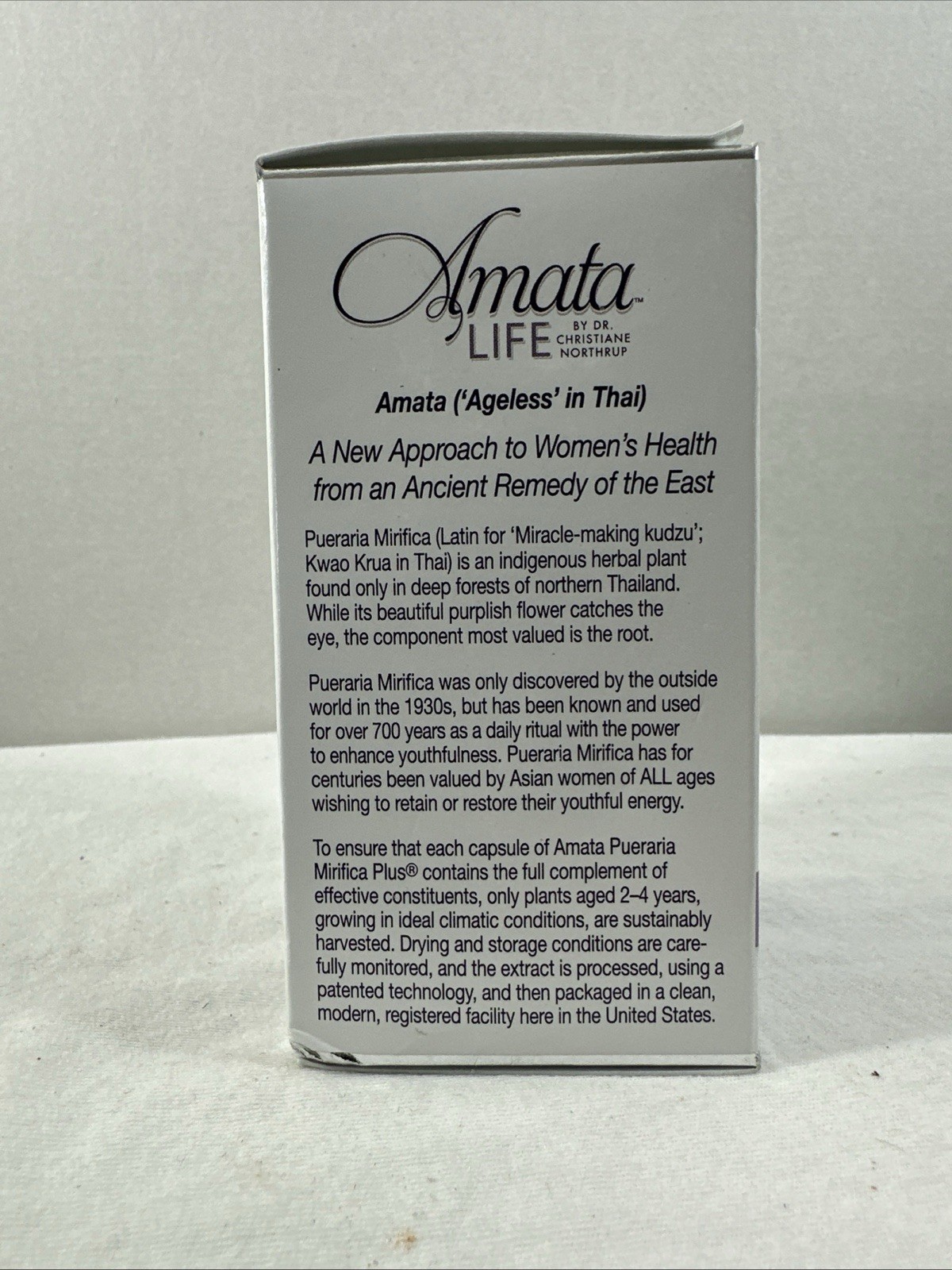 By Dr. Christiane Northrup Pueraria Mirifica plus Amata Life .60 Capsules .