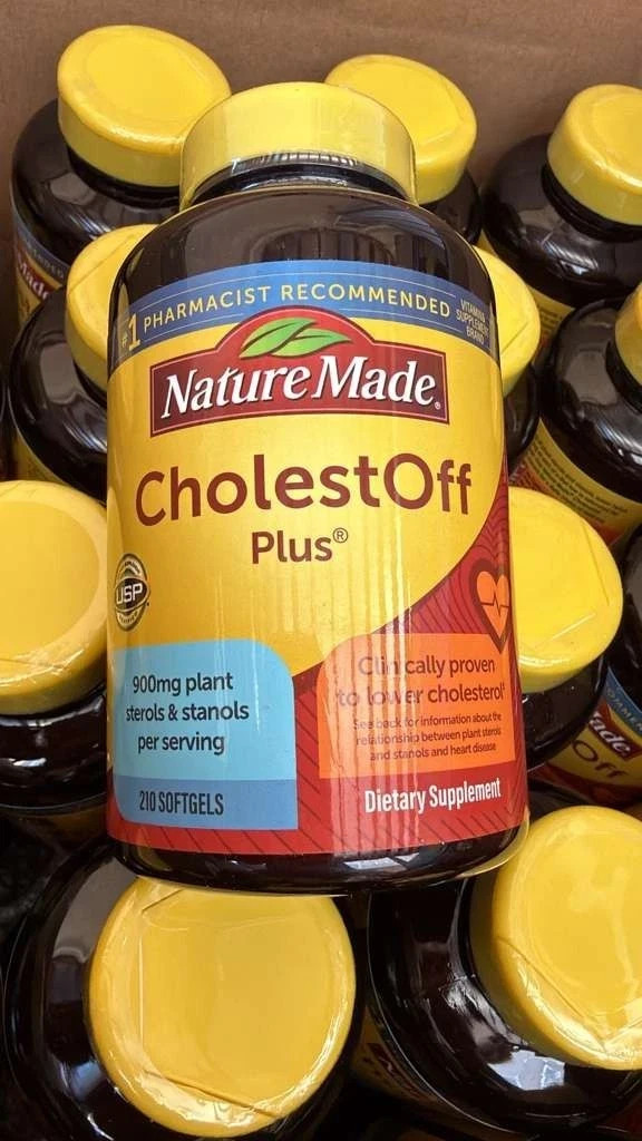 Pack of 5 Nature Made CholestOff Plus 900mg 210 Softgels EXP 03/27