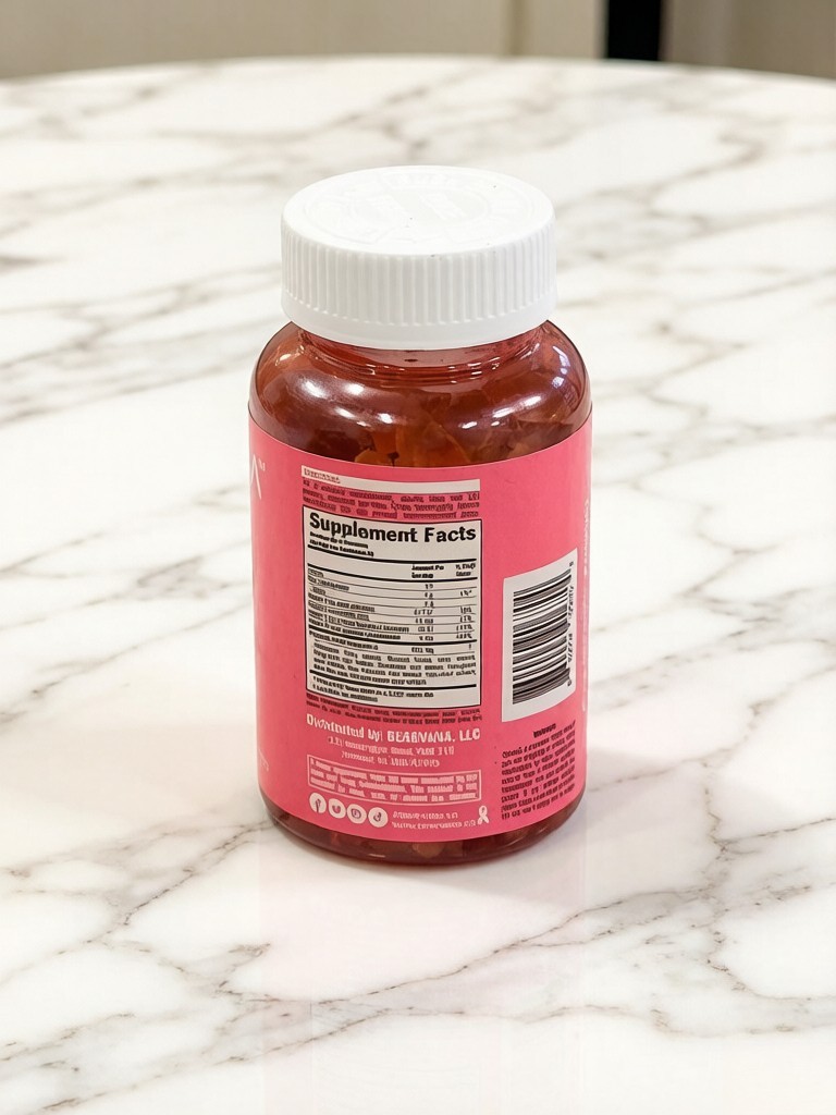 BEARVANA Support Gummies – Herbal Blend for Women, Berry, 60ct