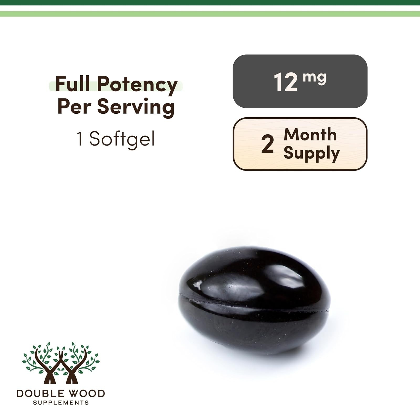 Double Wood Astaxanthin 12mg – Triple Strength Softgels, 60 Count