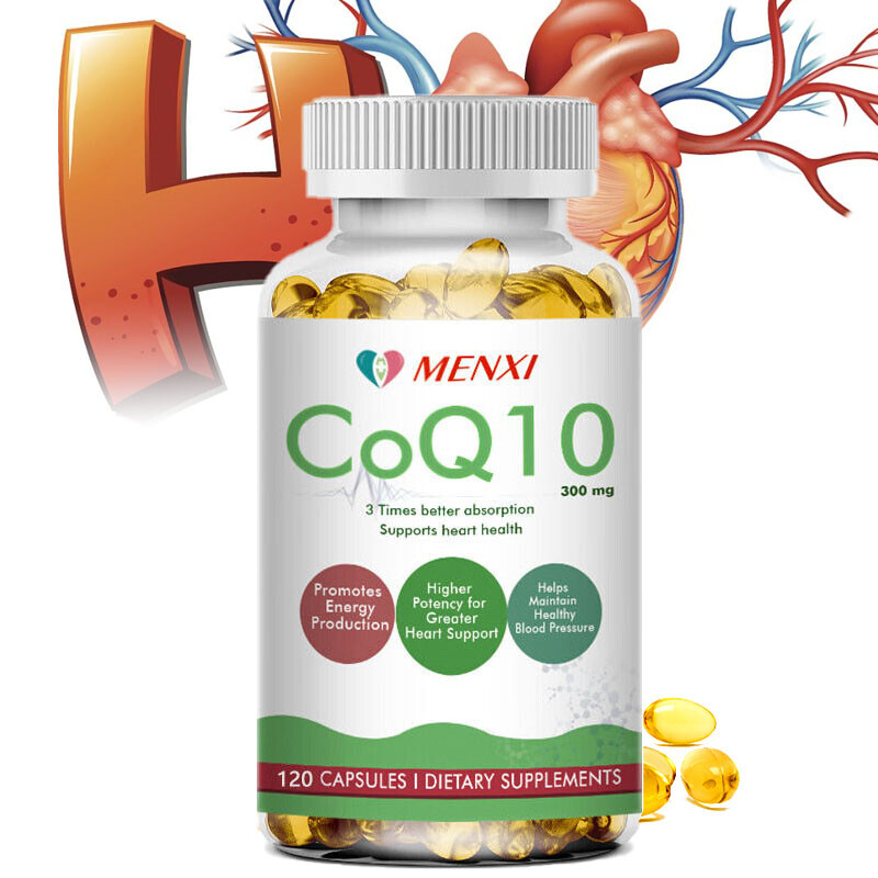 CoQ 10 Coenzyme Q10 Vegan 120 Capsules Cardiovascular Heart Health 300MG US
