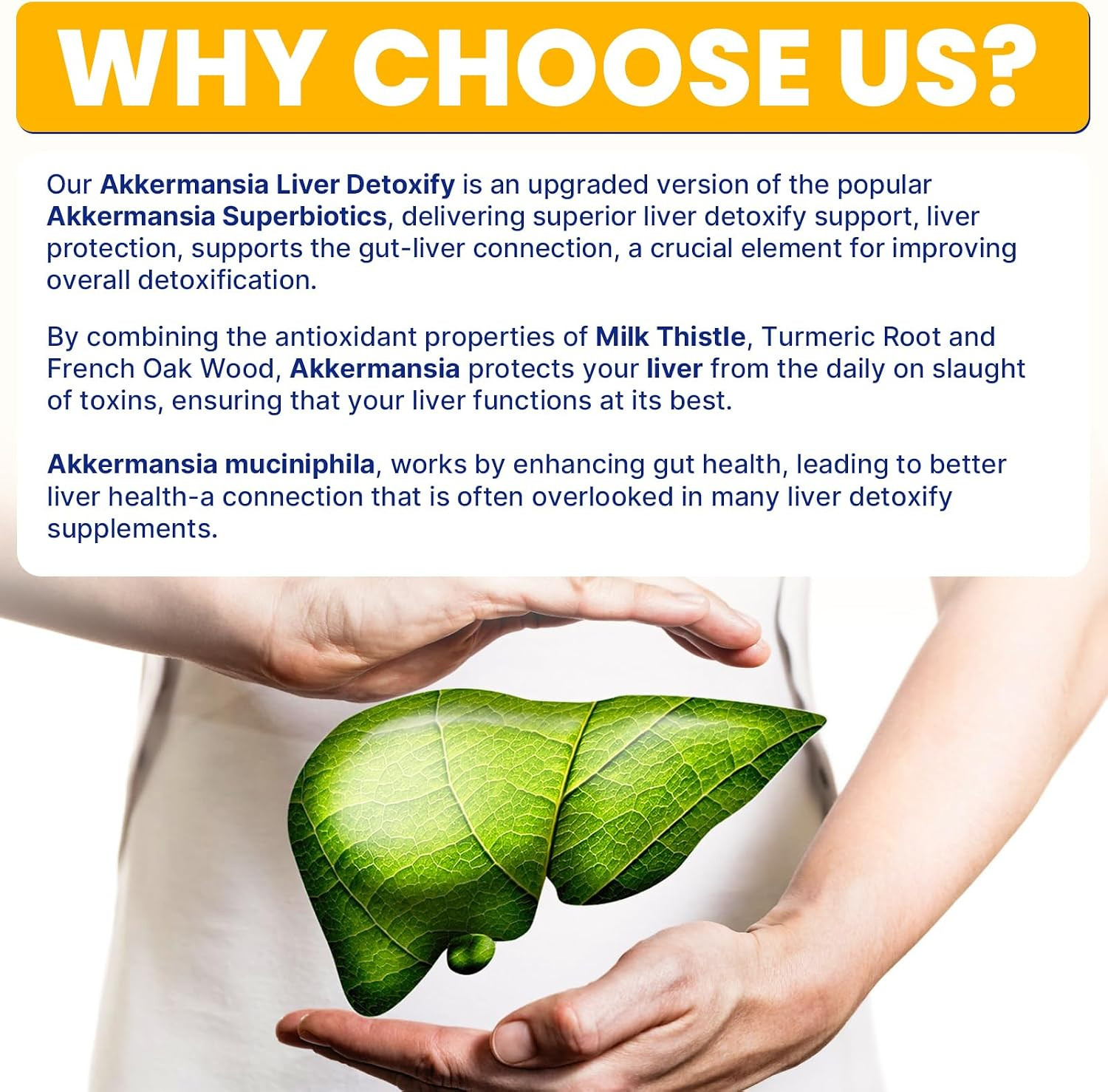 Liver Detoxify Repair & Cleanse, with Akkermansia & Milk Thistle, 60 Caps | Deto