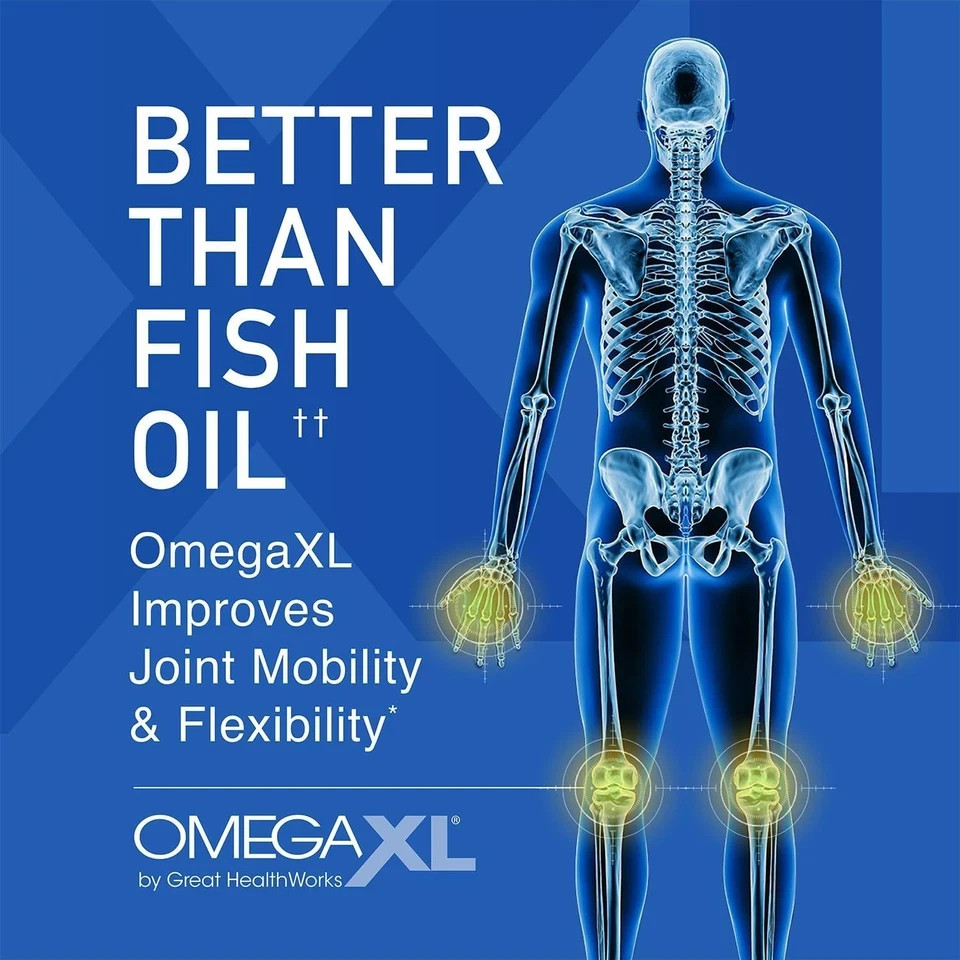 OmegaXL Joint Support Supplement – Natural Muscle 120 Count (Pack of 1)