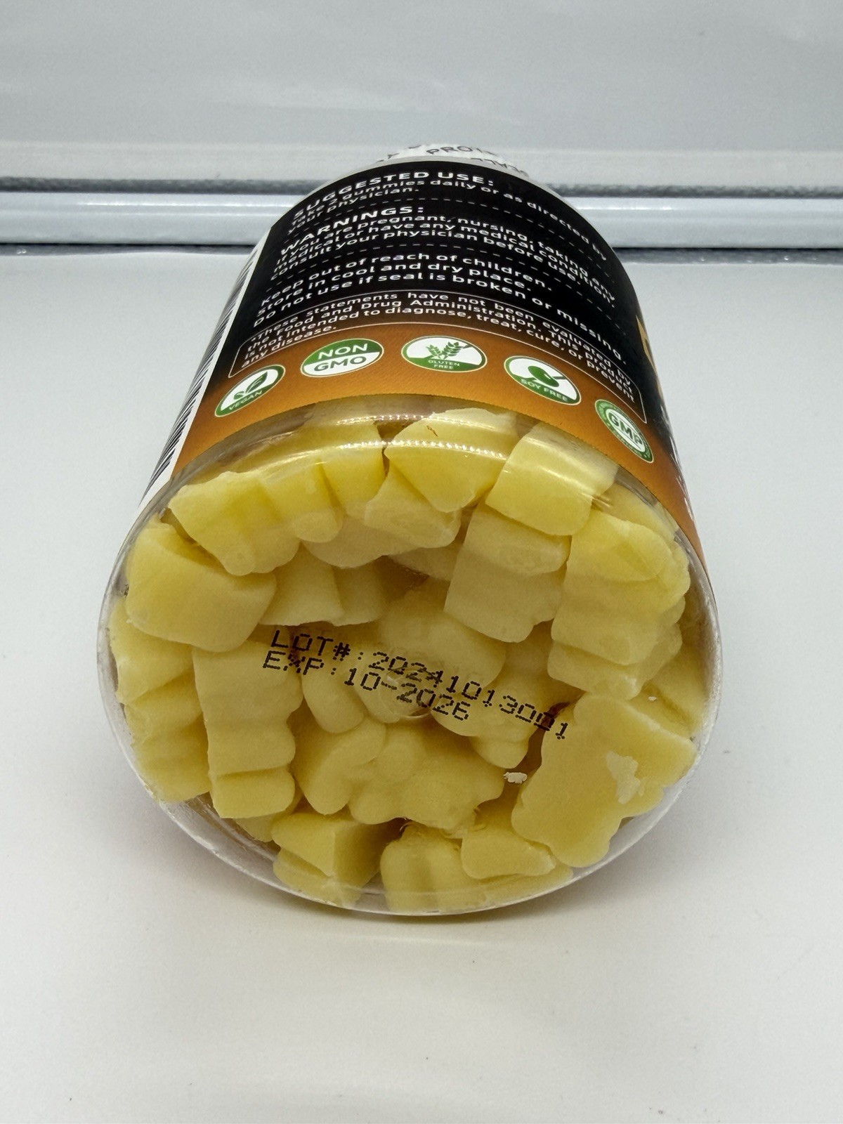Happyummmm Creatine Monohydrate Gummies 5000mg 90 Count Pineapple Exp 10/2028