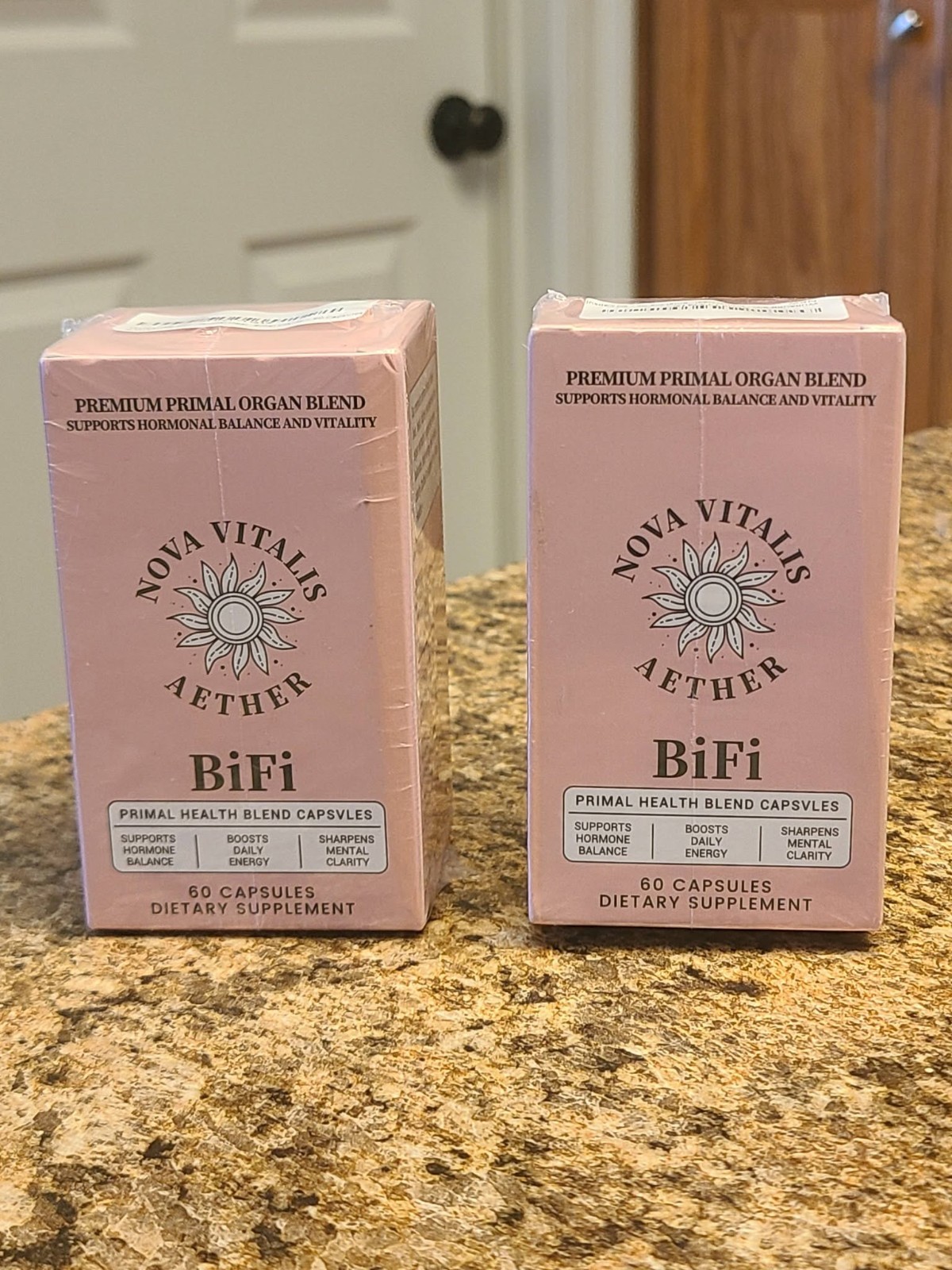 Nova Vitals Aether BiFi 60 Capsules x 2 Bottle NEW/Sealed Hormone Balance-Energy