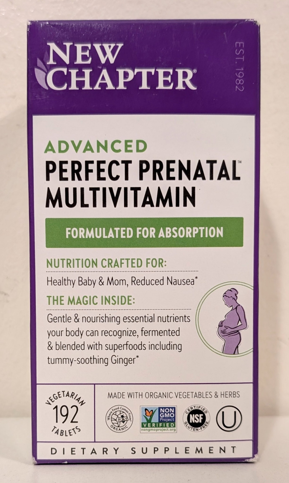 New Chapter Advanced Perfect Prenatal Multivitamin – 192 tabs – EXP 04/26 – NEW