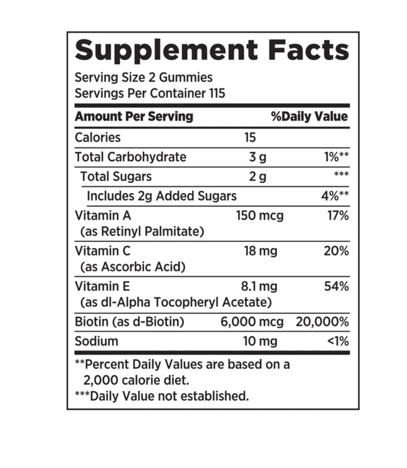 Nature’s Bounty Hair Skin and Nails with Biotin Antioxidants 230 Gummies