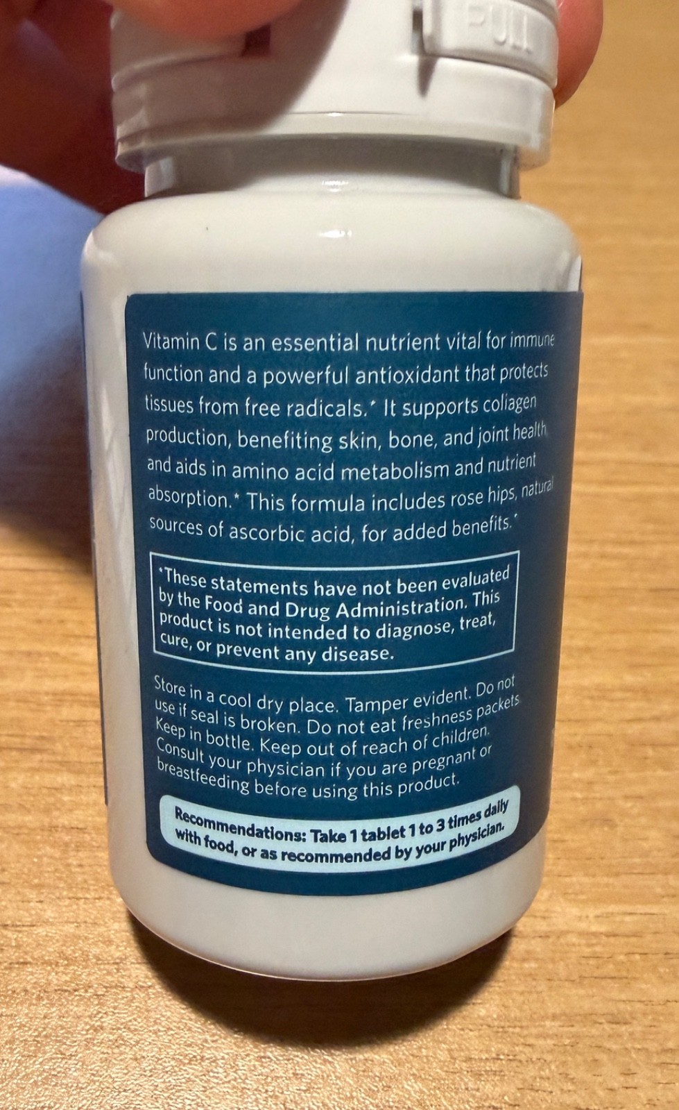 Vitamin C 500 mg w/ Rose Hips Relief Factor 30 Count **NEW** SEALED