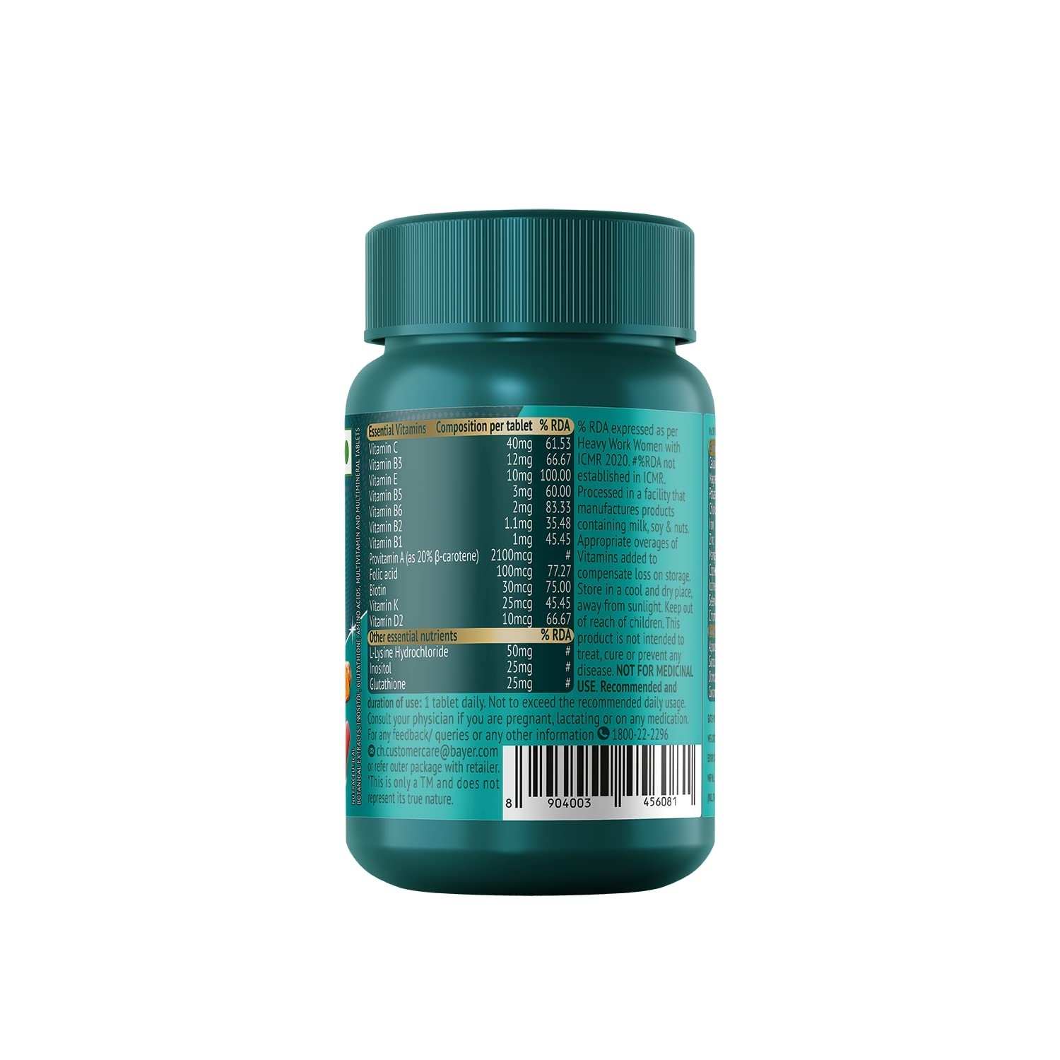 2 Bottle x Supradyn Immuno+, Multivitamin, Natural immunity booster (60 Tabs)