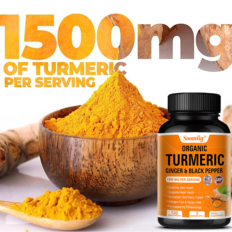 Turmeric Curcumin with Black Pepper 1500mg High Absorption Triple Strength Caps