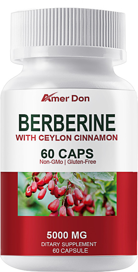 Berberine with Ceylon Cinnamon 5000mg Blood Sugar Heart Health & Immune 60 Pills