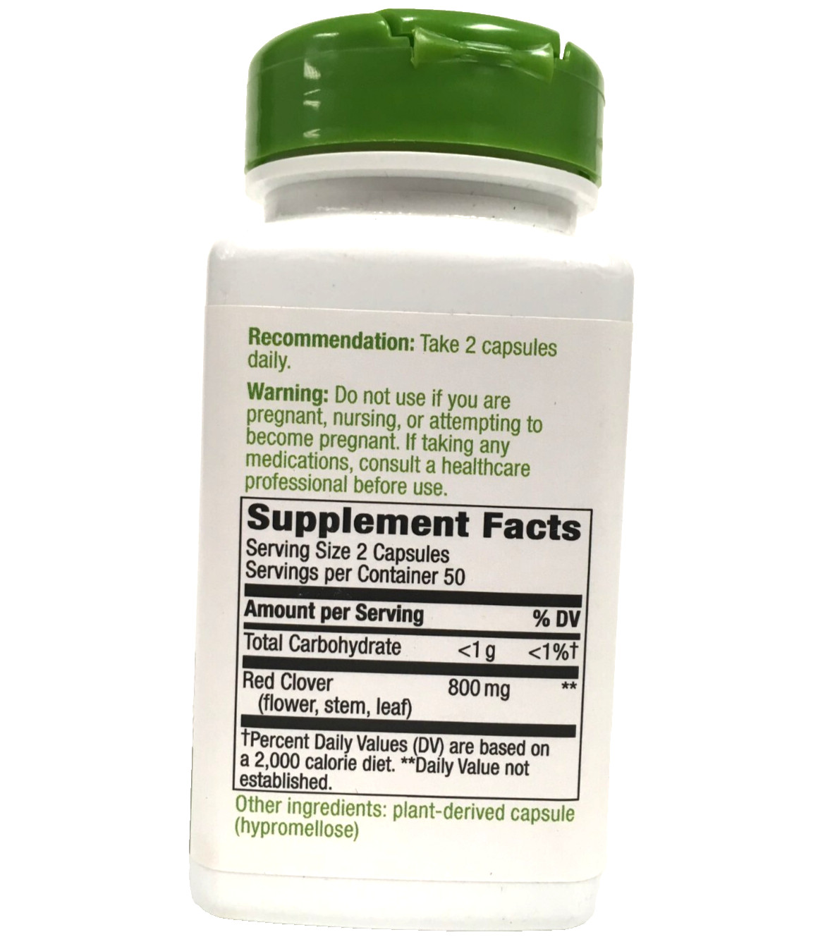 Natures Way Red Clover Plant Powered Womens Health Support 100 Ct, APRIL 2029