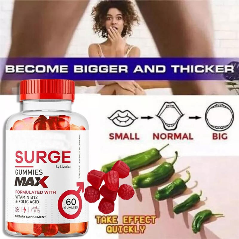 Vital Surge Male Gummies Maximum Strength Vital Surge Upgraded Formula 60 Count