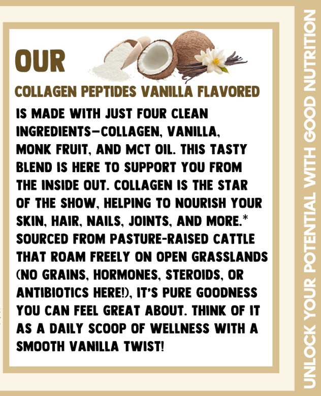Cherie Sweet Heart Collagen Peptides Vanilla Flavored – 6 oz