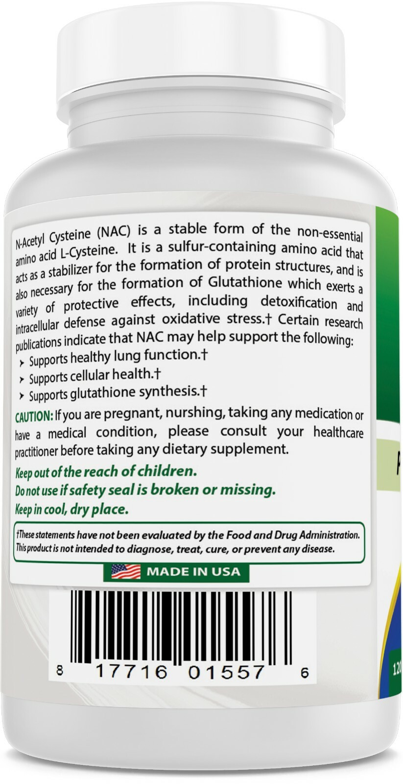 2 Pack Best Naturals NAC – n-acetyl cysteine – 600 mg 120 Capsules