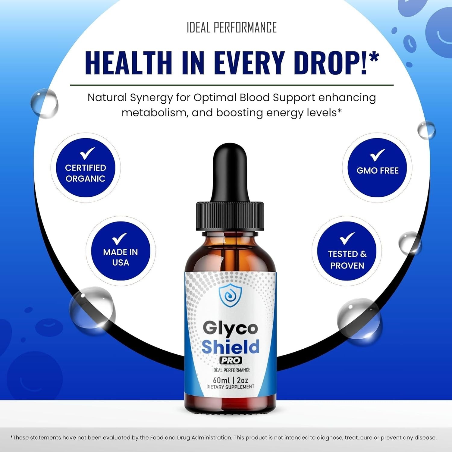 (2 Pack) Glyco Shield Blood Support Drops Advanced Vitamin Supplement 2ML