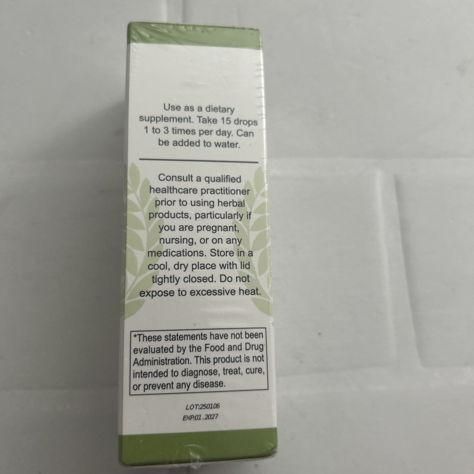 Benevolent Nourishment Liquid Chlorophyll 2 fl oz Gluten Free Exp. 01/2027 New