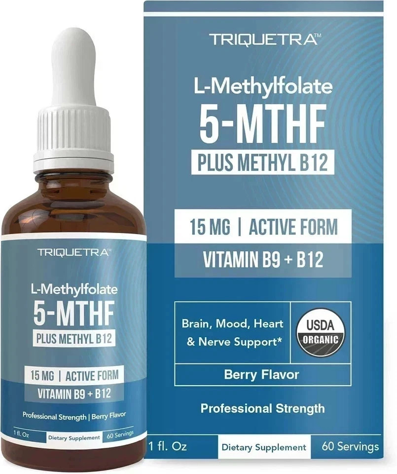L-Methylfolate 5-MTHF Plus Methyl B12 15 MG Active Formula B9 Fresh!