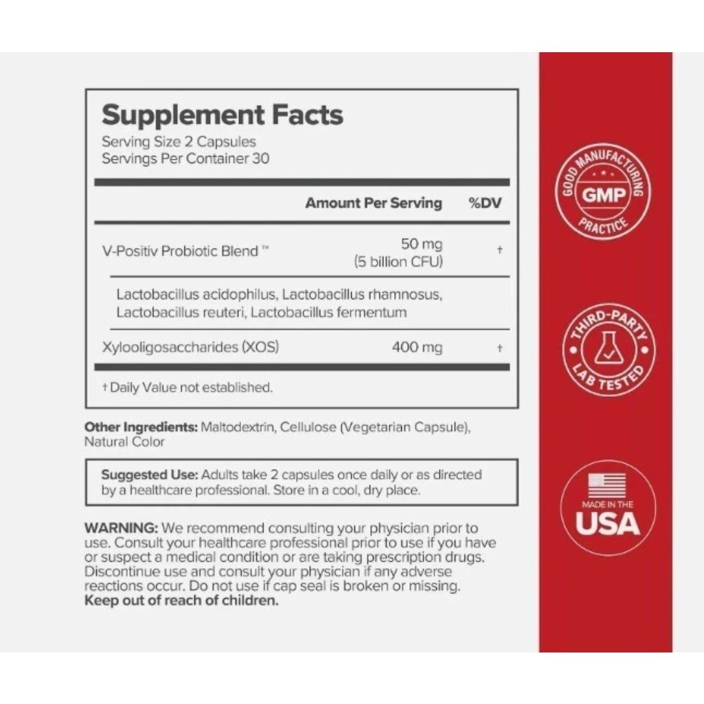 1PACK URO O Positiv Probiotic Prebiotic Blend Daily Supplement for Adult Women
