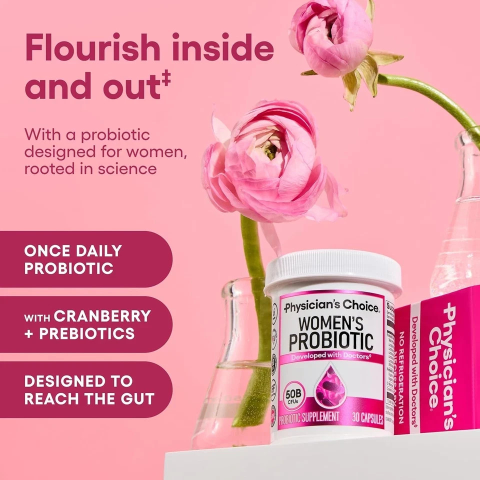 Physician’s Choice Probiotics – PH Balance, Digestive, UT, & Feminine Health – 5