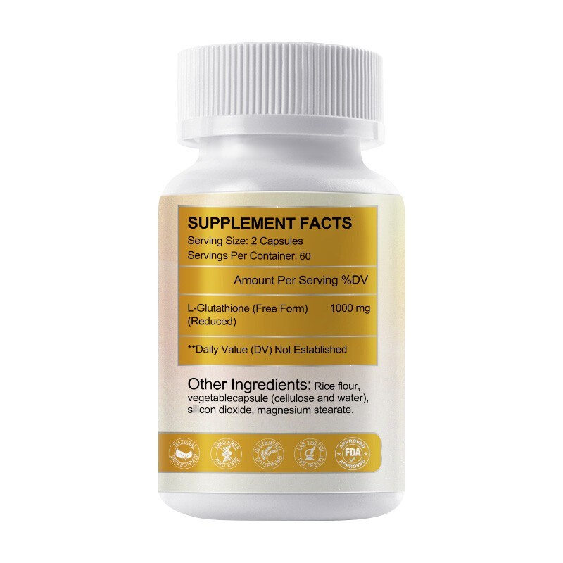 L-Glutathione Capsules 1000MG For Anti-Aging Skin Whitening Antioxidant