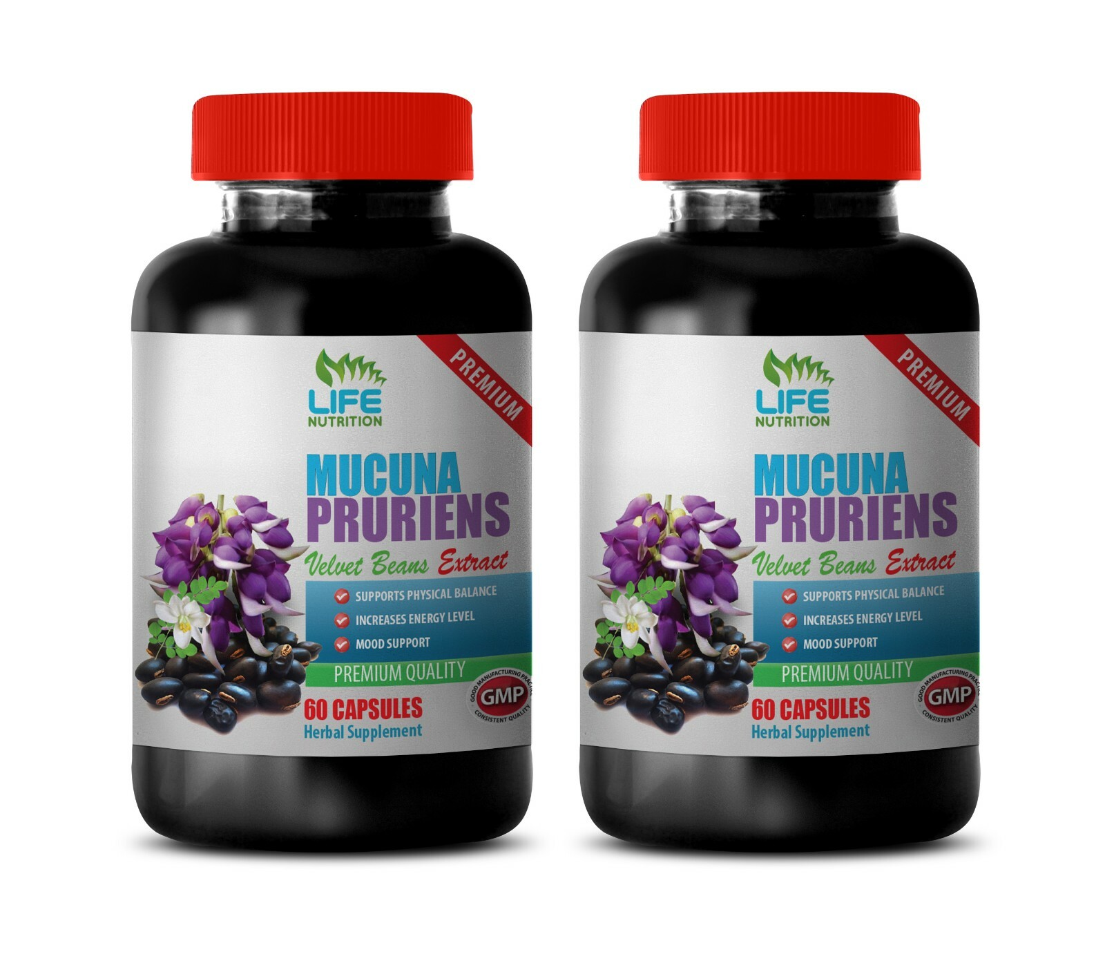 libido booster for men best seller – MUCUNA PRURIENS – good mood 2BOTTLE