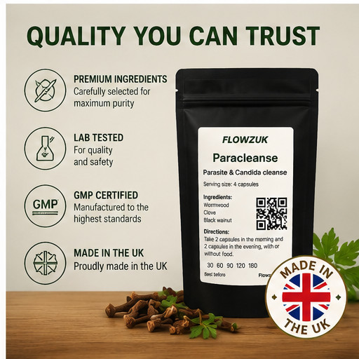 Paracleanse Parasite & Candida cleanse for Humans Black walnut, wormwood, cloves