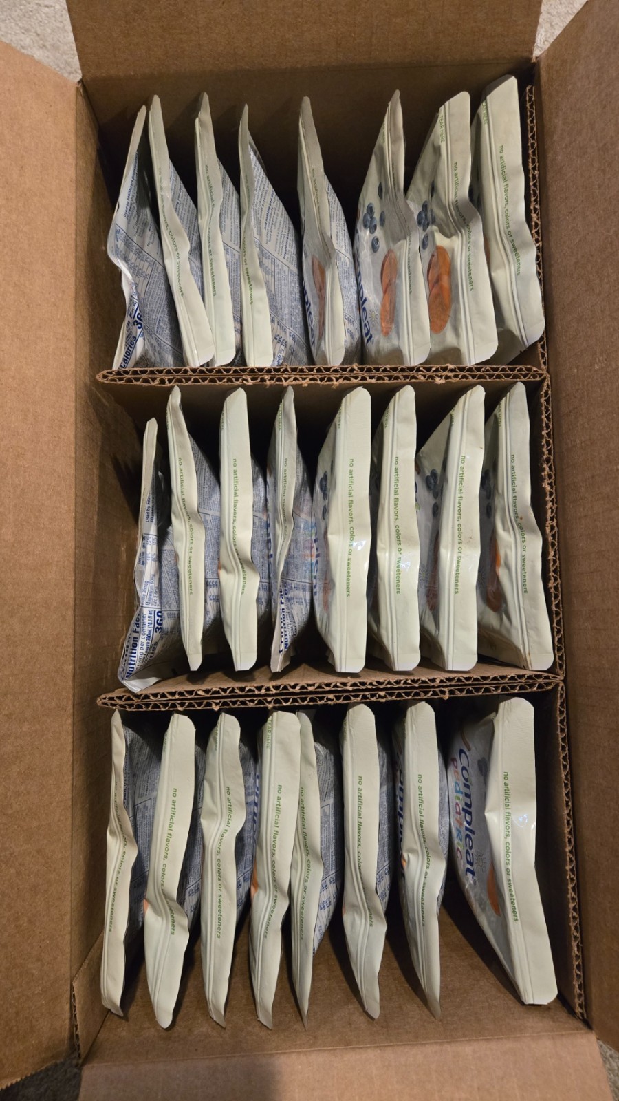 24 Compleat Pediatric Organic Blends Tube Feeding Plant-Based Exp 02/2027
