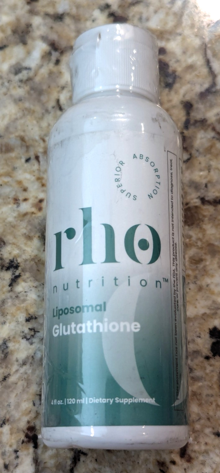 Rho Nutrition Liposomal Glutathione Liquid Supplement 4 fl oz exp: 09/2027