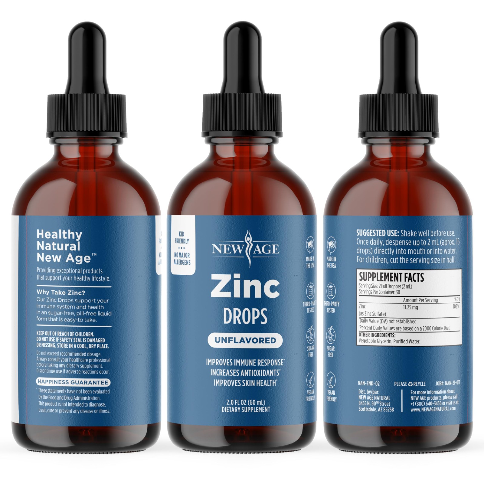 New Age Liquid Drops For All Ages By Age – For Immune Support Vegan 60