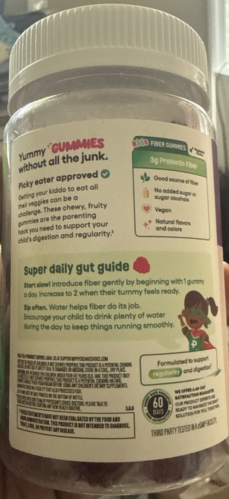 Physician’s Choice Kids Fiber Gummies – Raspberry Lemonade