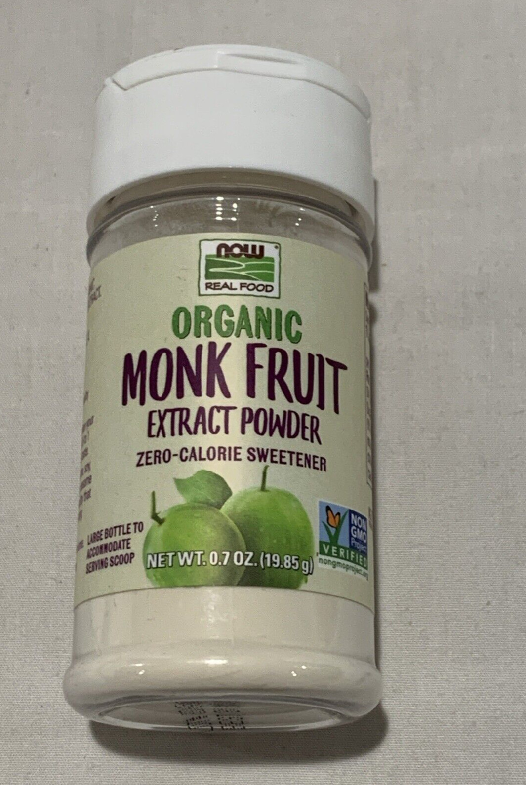NOW FOODS Monk Fruit Extract Organic 0.7 oz Powder (10-2026)