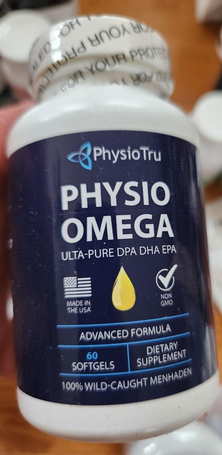 PhysioTru Physio Omega Ultra Pure DPA DHA Avanced Formula 60 Softgel EXP: 2027