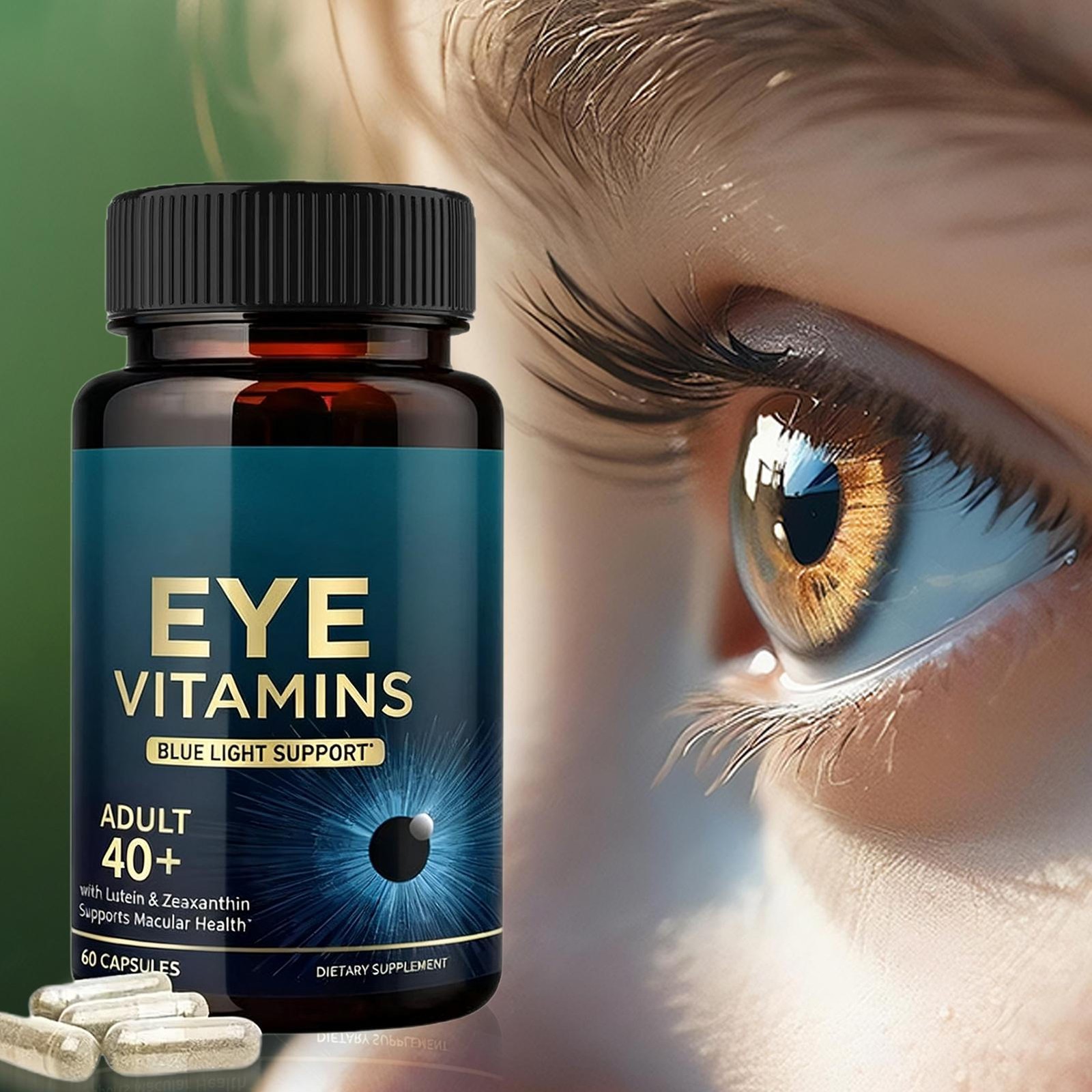 Eye Vitamins and Mineral Supplement with Lutein Zinc Vitamins C E `