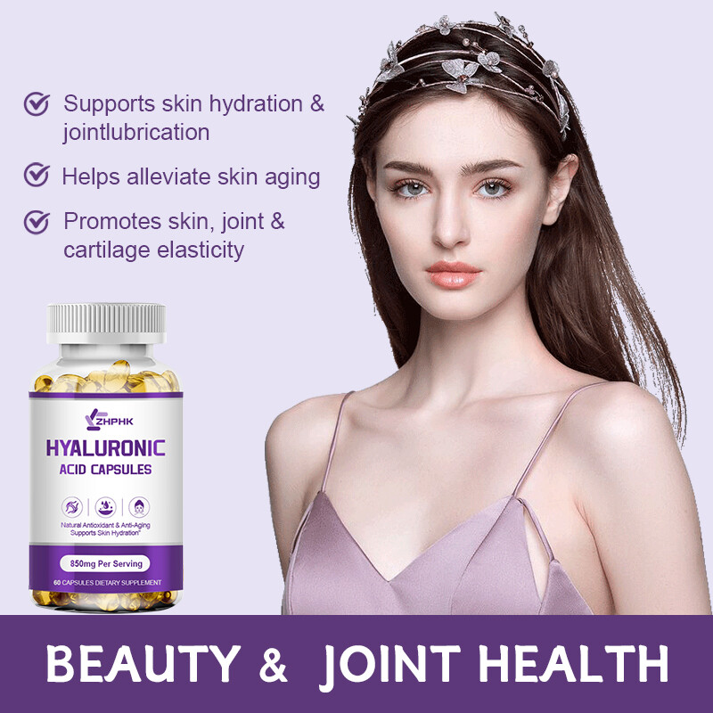 ZHPHK Hyaluronic Acid Supplement | 60 Capsules | Non-GMO & Gluten Free