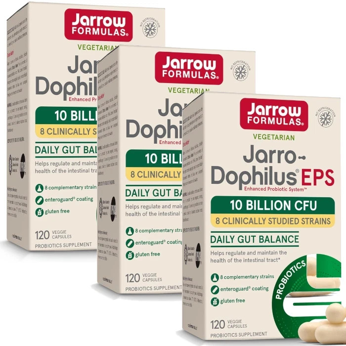 Jarrow Jarro-Dophilus EPS 120 Veggie Capsules Each (Pack of 3)