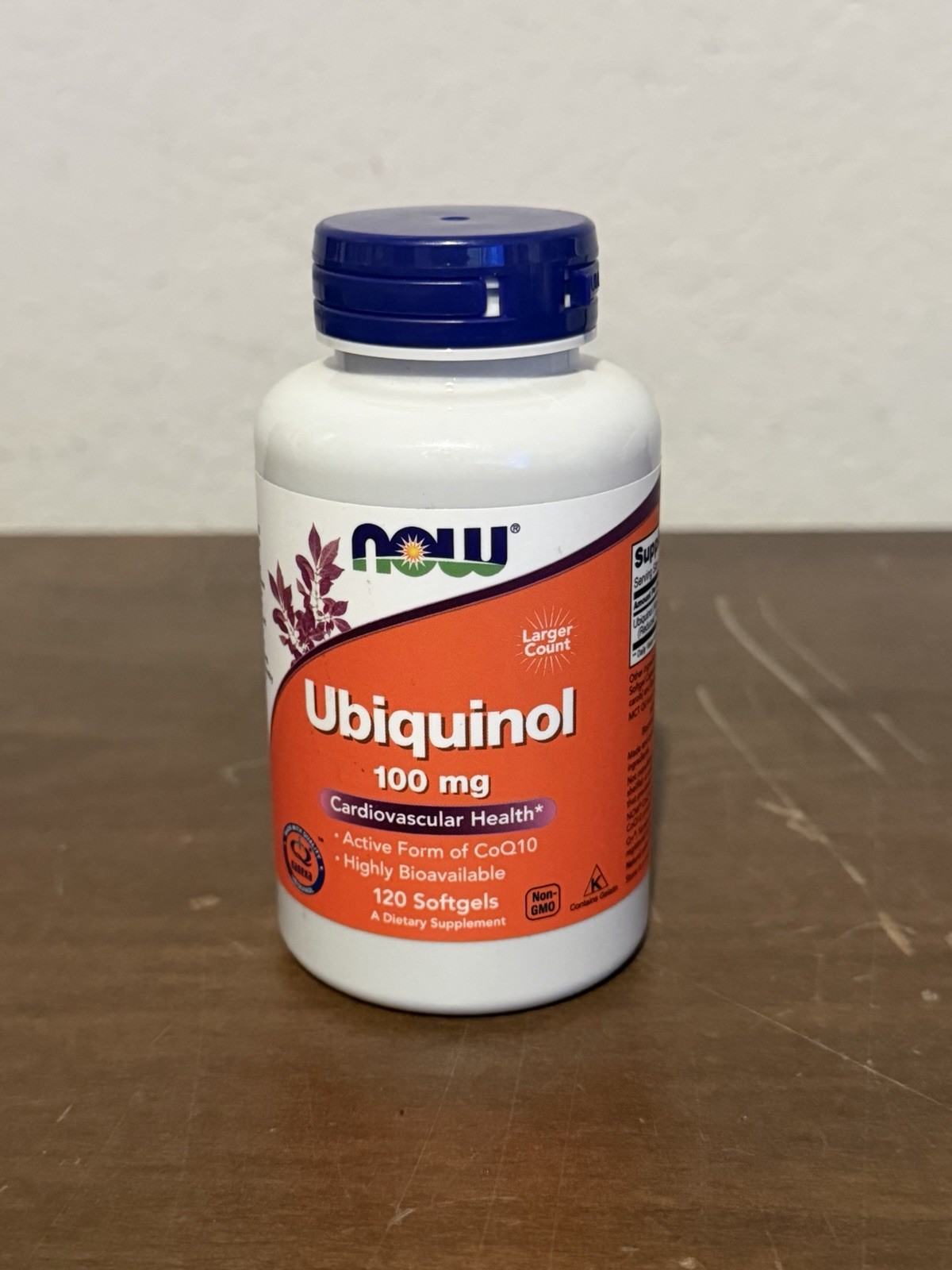 NOW FOODS Ubiquinol 100 mg (Active Form of CoQ10) 120 Softgels-Exp 02/2028
