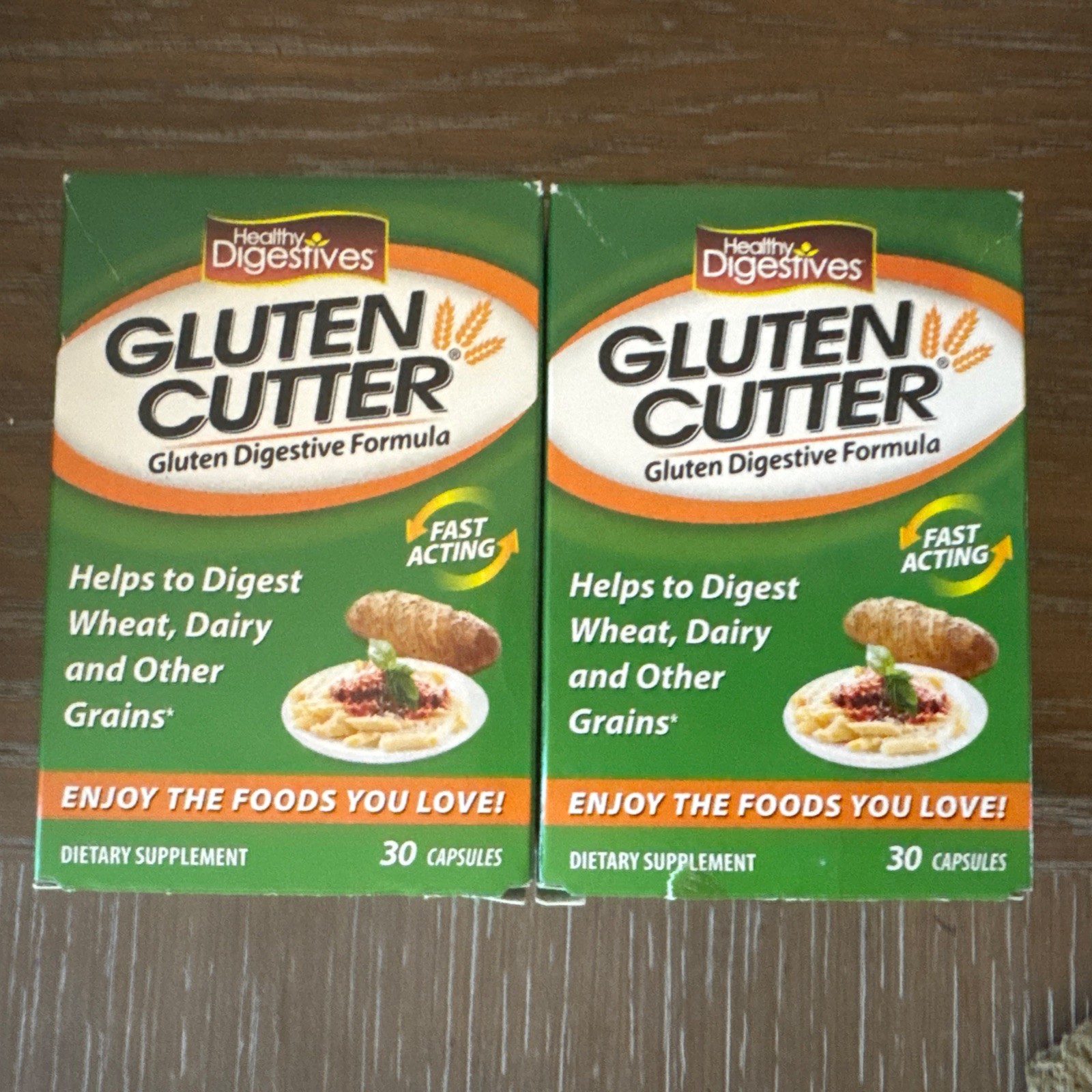 Healthy Digestives Gluten Cutter Capsules 30 Count Each (2pks bundle). Free ship