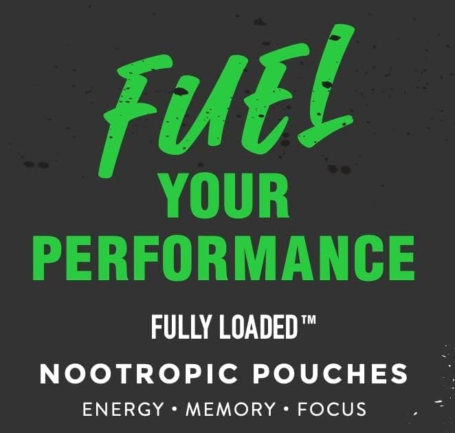 Convenient Sugar-Free Nootropic Energy Pouches with Caffeine – 15 Pouches Inside