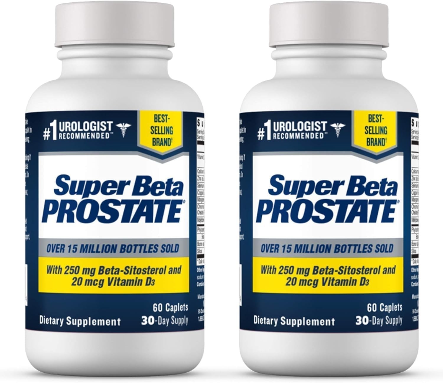 SUPER BETA PROSTATE Support Supplement for Men’s Health 60 Count (Pack of 2)