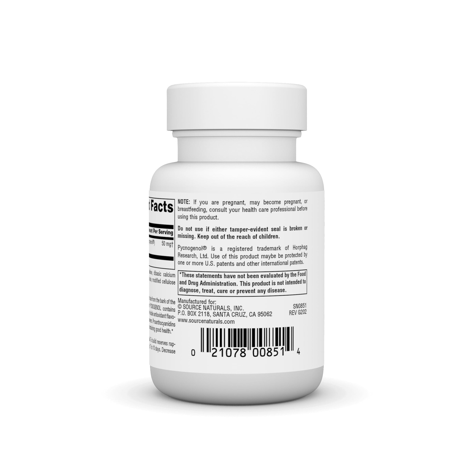 Source Naturals Pycnogenol 50 mg 30 Count (Pack of 1), 12105025